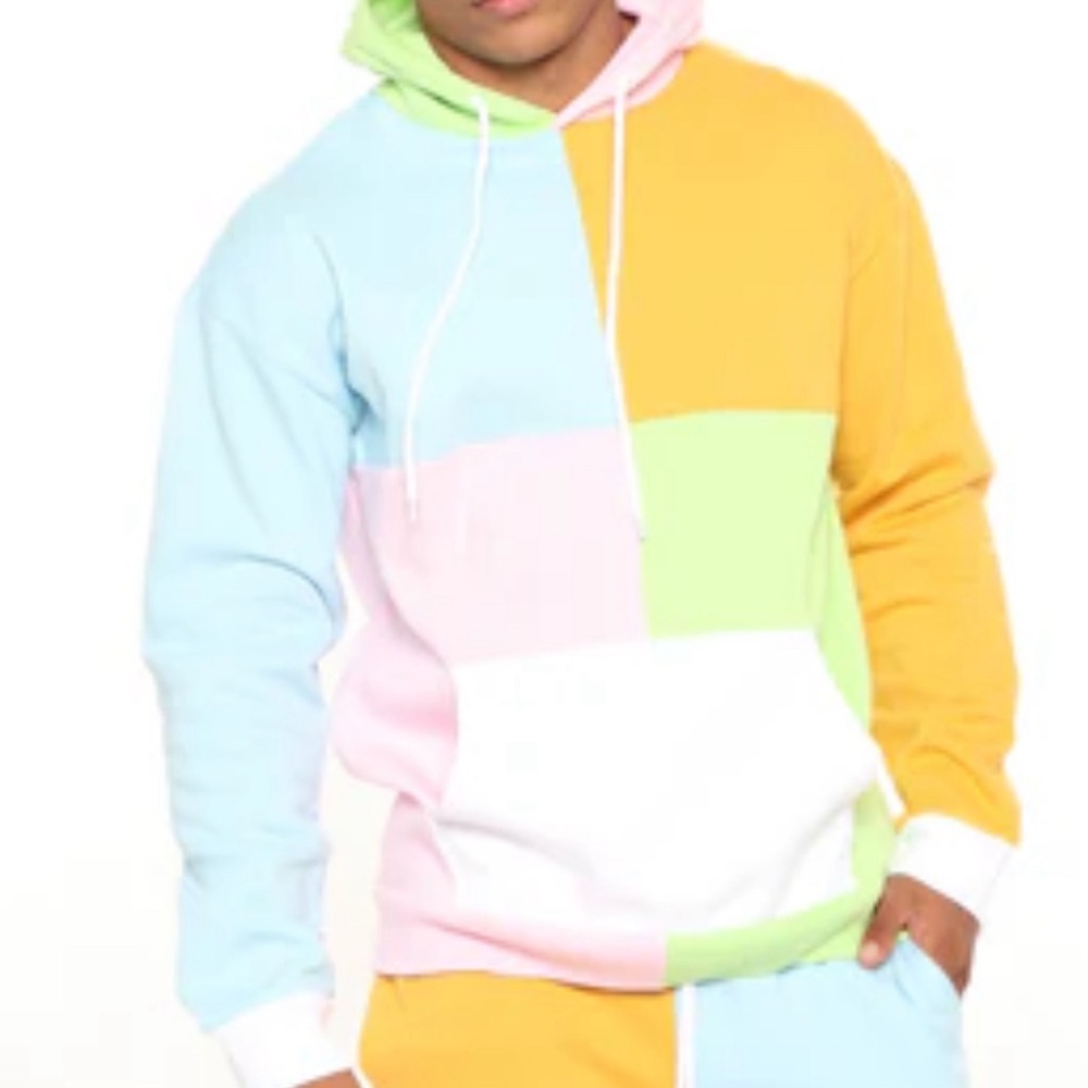 Fashion Nova color block sweatsuit size M